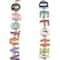 12 Pack: Rhodium Mixed Enamel Metal Alphabet Beads by Bead Landing™